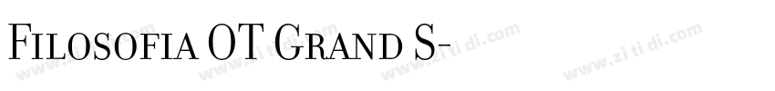 Filosofia OT Grand S字体转换